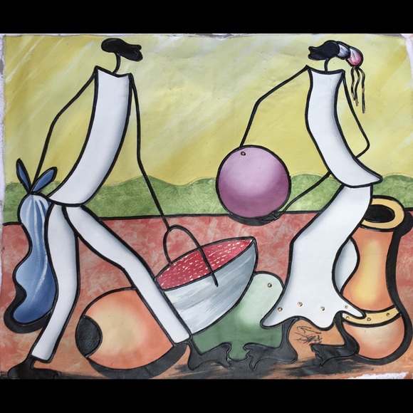 Haitian Art On Canvas